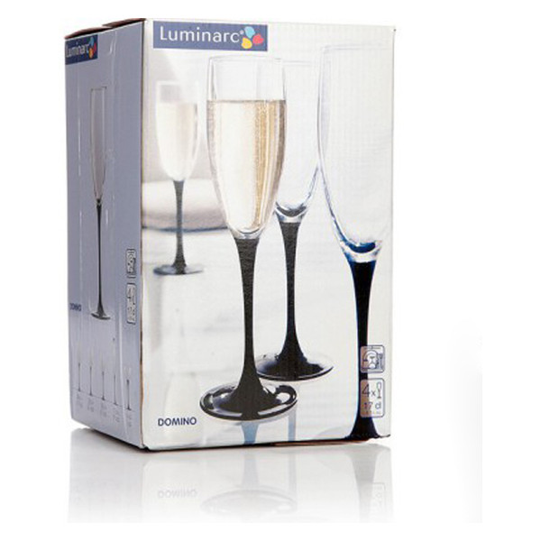 Домино набор 6-ти бокалов для шампанского 170мл H8167