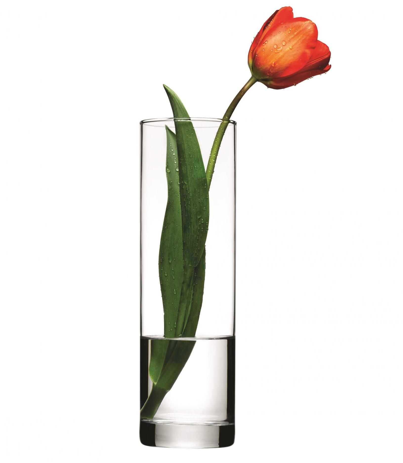 Flora ваза для цветов цилиндр h-265мм 43767