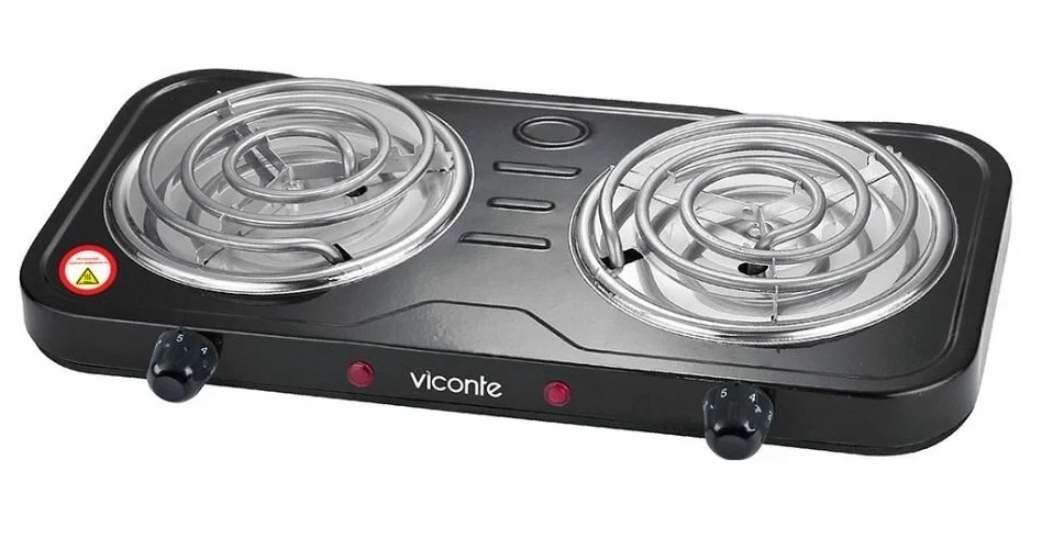 Плитка электрическая двухконфорочная, настольная Viconte