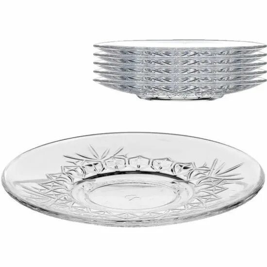 Набор 6 блюдец d12,5см (55613) дно 5,5см  54391/1077691