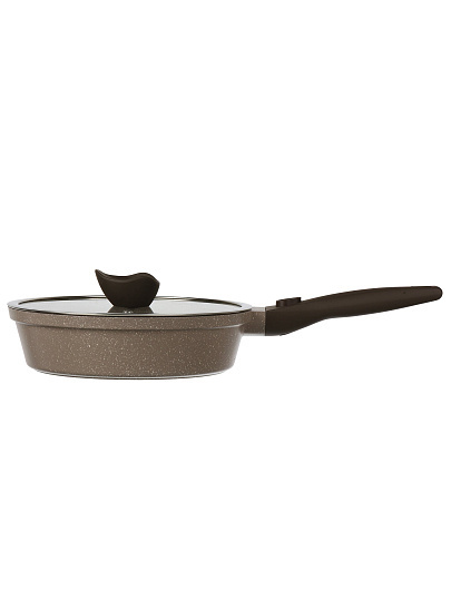 Сковорода 280/70мм Горница ДУЭТ Черничный мусс индукц. съем/руч. с кр. (п/у), Ис8284Дч