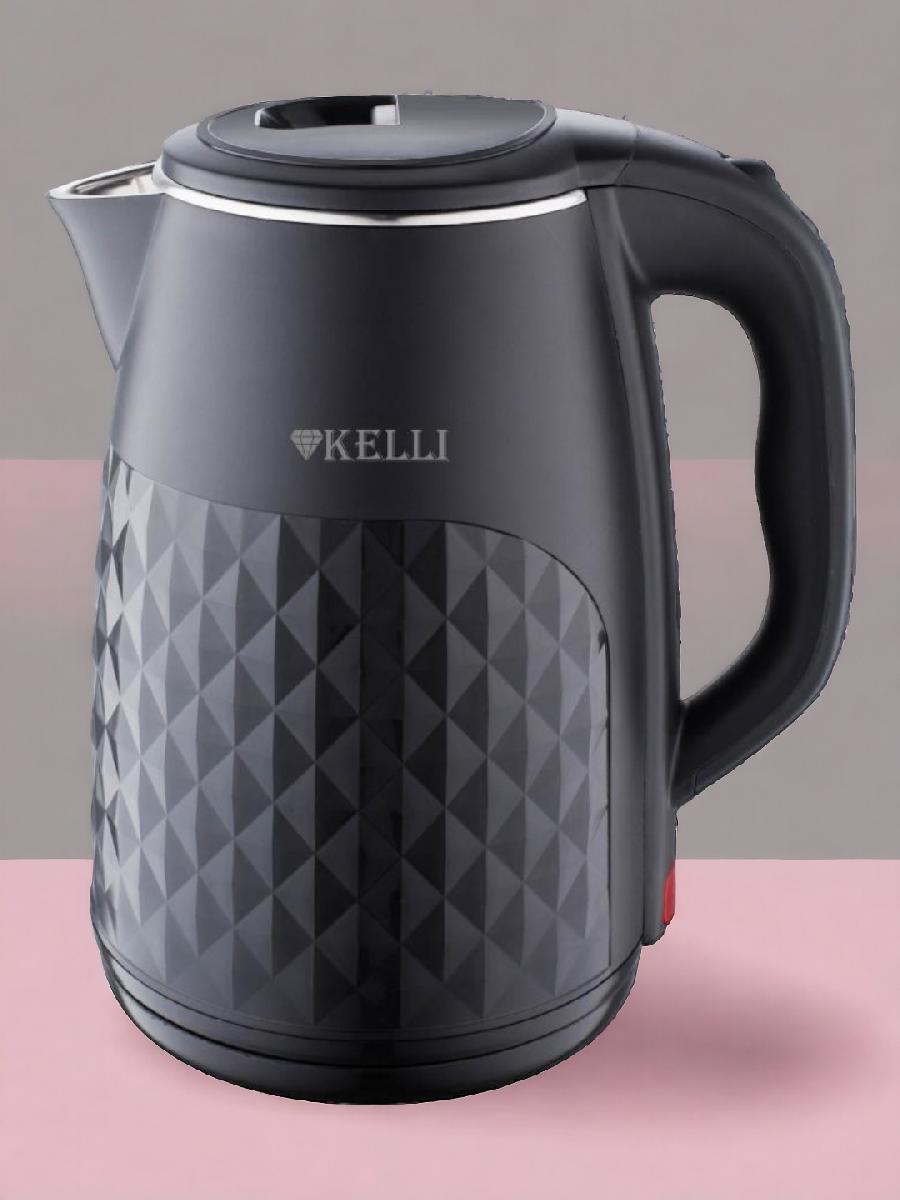 Электрический чайник KELLI, KL-1803Бело-Черный  (1x12)
