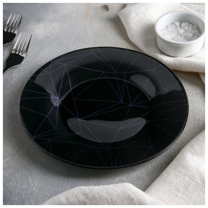 Linea Black тарелка упроч. 3 цв. (d-195мм) SL со стикером 10327 D 28980 SL