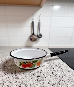 Ковш эмалированный с рисунком 1,5л.