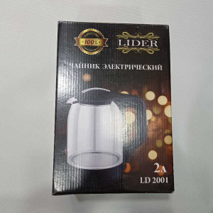 Чайник электрический стеклянный LIDER 2л. - LD2001