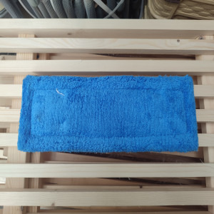 Насадка для плоской швабры с отжимом бабучка 35,5×11,5 см, микрофибра, цвет синий