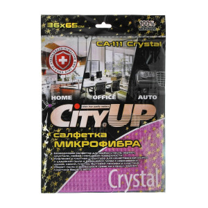 Салфетка микрофибра CRYSTAL 65х35см., 250 г/см3. СА-106