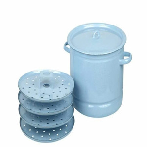 Мантоварка эмалированная однотонная с 4 решетками 12,0л     2224