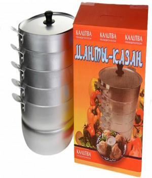 Манты-казан алюм 6,0л 4 сетки ТМ Калитва
