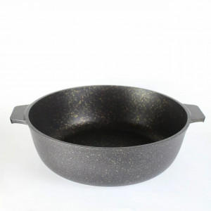 Кастрюля 7л АП Granit Perfection black gold,без крышки