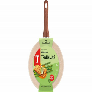Сковорода а/пр литая 26см Миндаль ТМ Традиция