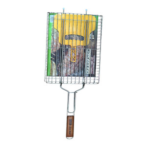 Решетка для барбекю из нержавеющей стали Lider Stal, 23х46 см., LD-Y-0013