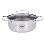 Кастрюля из нержавеющей стали Lider Stal,  6.5л.  LD-2035