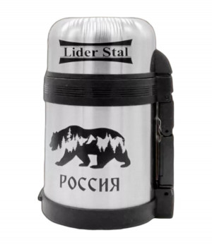 Термос с винтовой пробкой, 600мл., Lider Stal LD-4006
