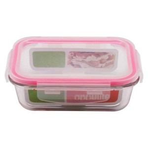 Контейнер стекл прям 1040мл роз ТМ Appetite