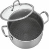 Жаровня с крышкой  d24x6 см,  высококачественная нержавеющая сталь, 3-Х СЛОЙНЫЙ КОРПУС, ИНДУКЦИОННОЕ ДНО, ИННОВАЦИОННОЕ АНТИПРИГАРНОЕ ПОКРЫТИЕ С ЗАЩИТ