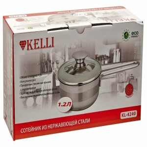 Сотейник из нержавеющей стали KL-4240 1,2л (1х9)