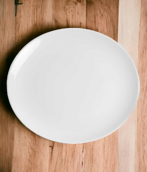 Тарелка обеденная (265мм) белая (Сфера)