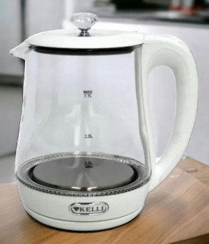 Стеклянный электрический чайник KL-1404 Белый