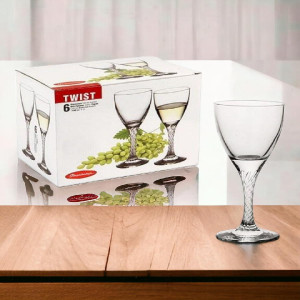 Набор бокалов для вина Twist 180мл., 6 штук,   44362