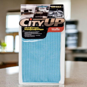 Салфетка из микрофибры CityUP Crystal Waffle 36х65см. CA-111